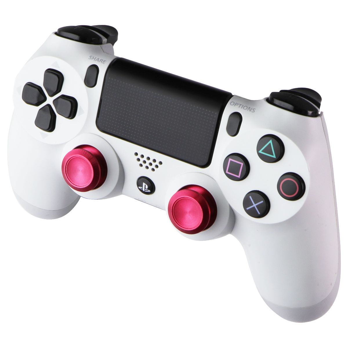 Sony DualShock 4 Wireless Controller for Sony PlayStation 4 PS4 - White / Custom Gaming/Console - Controllers & Attachments PlayStation - Simple Cell Bulk Wholesale Pricing - USA Seller