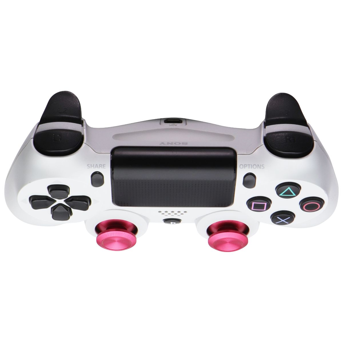 Sony DualShock 4 Wireless Controller for Sony PlayStation 4 PS4 - White / Custom Gaming/Console - Controllers & Attachments PlayStation - Simple Cell Bulk Wholesale Pricing - USA Seller