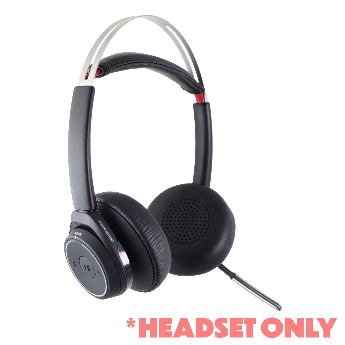 Plantronics Voyager Focus UC Bluetooth/USB B825 (Headset ONLY / No Base) Portable Audio - Headphones Plantronics - Simple Cell Bulk Wholesale Pricing - USA Seller