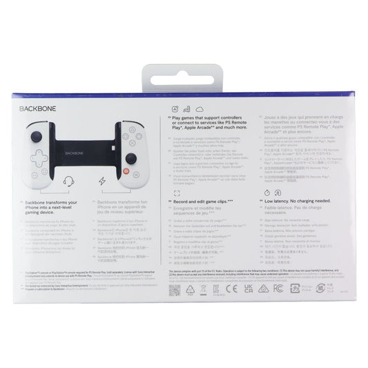 BACKBONE One Mobile Gaming Controller for iPhone (8-Pin) - PlayStation (GEN 2) Gaming/Console - Controllers & Attachments PlayStation - Simple Cell Bulk Wholesale Pricing - USA Seller