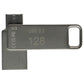 PNY 128GB DUO LINK USB 3.2 Type-C Dual Flash Drive - Silver/P-FDI128DULINKTYC-GE Digital Storage - USB Flash Drives PNY - Simple Cell Bulk Wholesale Pricing - USA Seller