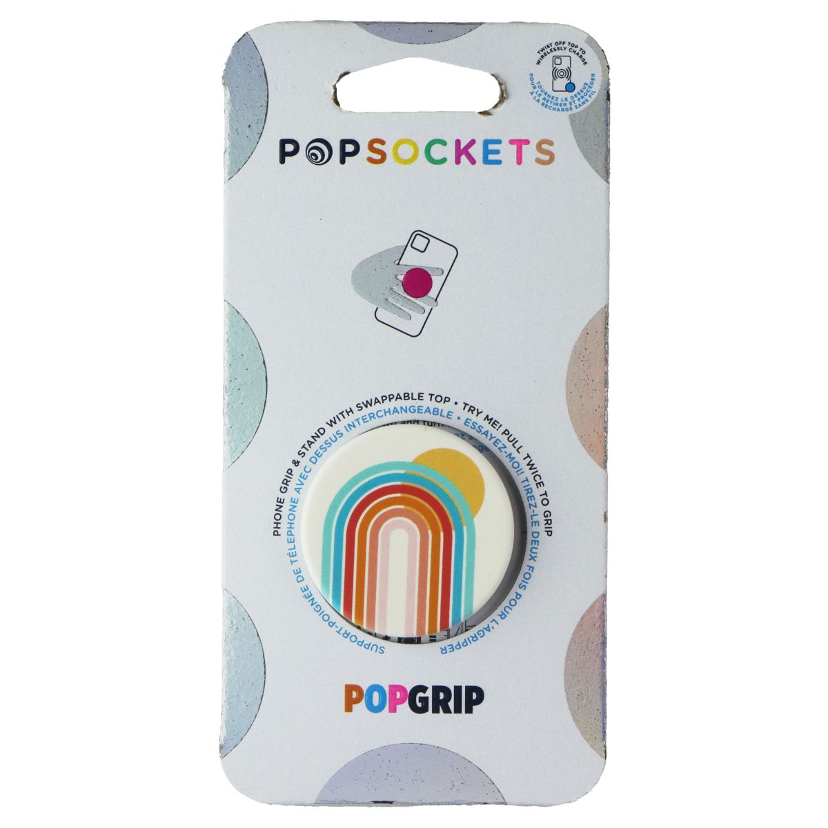 PopSockets PopGrip Expanding Stand Grip w/Swappable Top - Rays for Days Cell Phone - Mounts & Holders PopSockets - Simple Cell Bulk Wholesale Pricing - USA Seller