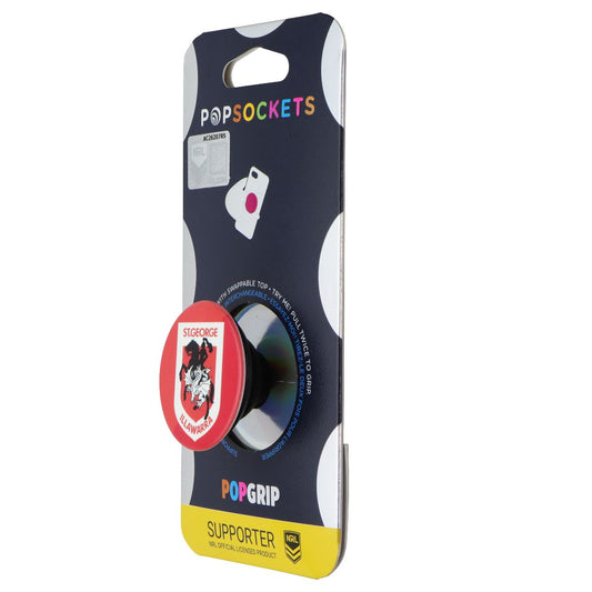 PopSockets PopGrip Stand & Grip with Swap Top - St. George Illawarra Dragons Cell Phone - Mounts & Holders PopSockets - Simple Cell Bulk Wholesale Pricing - USA Seller