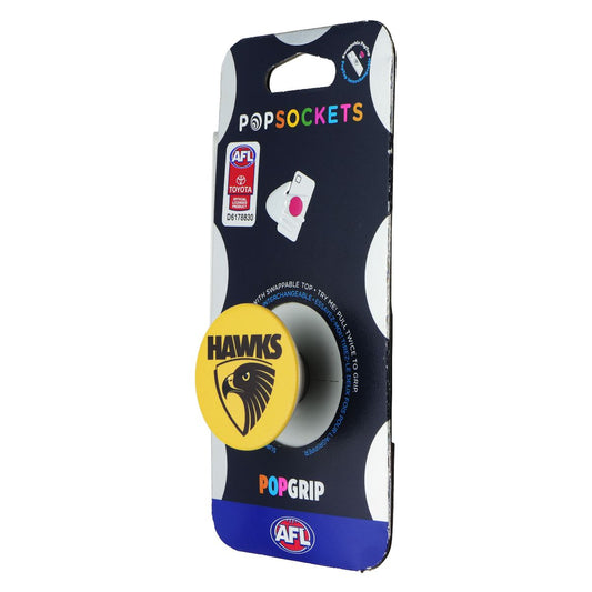 PopSockets PopGrip Expanding Stand Grip w/ Swappable Top - AFL Hawthorn Hawks Cell Phone - Mounts & Holders PopSockets - Simple Cell Bulk Wholesale Pricing - USA Seller