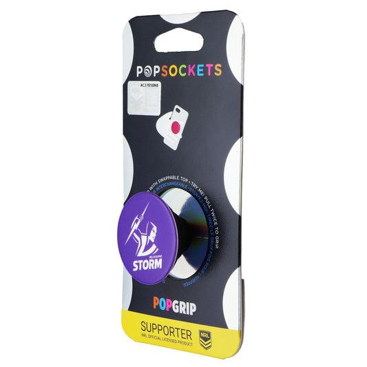 PopSockets PopGrip Expanding Stand Grip w/ Swappable Top - NRL Melbourne Storm Cell Phone - Mounts & Holders PopSockets - Simple Cell Bulk Wholesale Pricing - USA Seller
