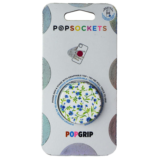 PopSockets PopGrip Swappable Grip and Stand for Phones/Tablets - Blue Ditsy