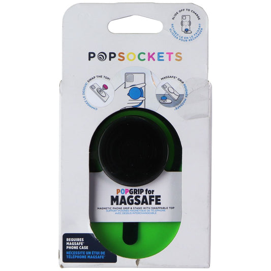 PopSockets PopGrip for MagSafe Black and Slime Green