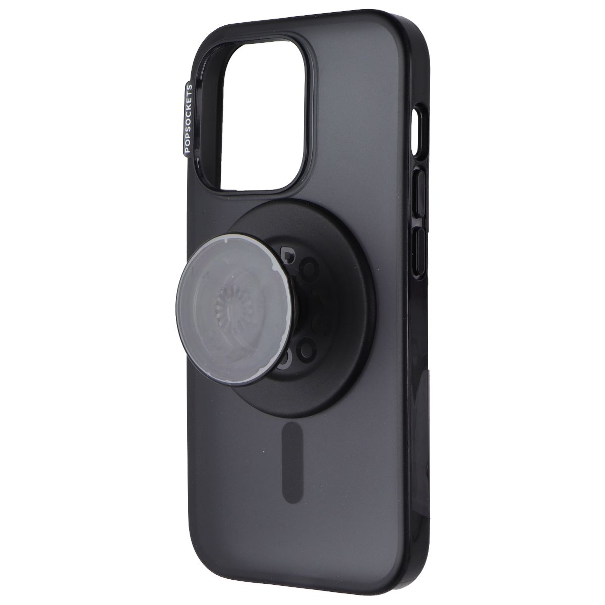 PopSockets PopCase for MagSafe for iPhone 15 Pro - Black Translucent Cell Phone - Cases, Covers & Skins PopSockets - Simple Cell Bulk Wholesale Pricing - USA Seller
