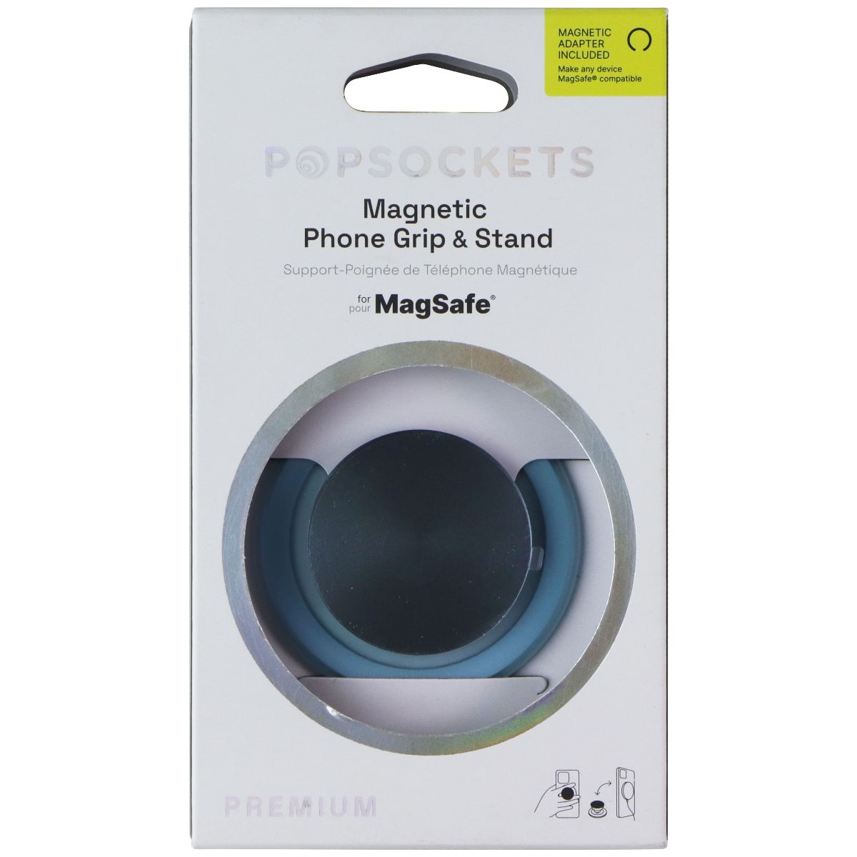 PopSockets Magnetic Phone Grip & Stand for MagSafe (Swappable Top) - Light Blue Cell Phone - Mounts & Holders PopSockets - Simple Cell Bulk Wholesale Pricing - USA Seller