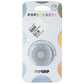 PopSockets PopGrip with Swappable Top for Phones - Clear Glitter Silver Cell Phone - Mounts & Holders PopSockets - Simple Cell Bulk Wholesale Pricing - USA Seller