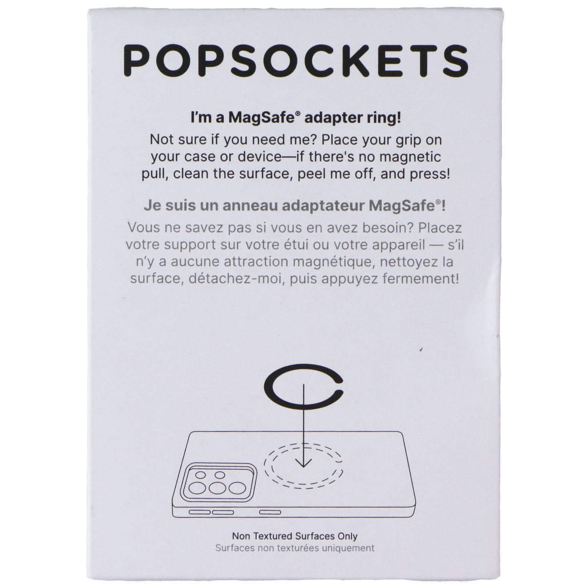 PopSockets Kick-Out Series Magnetic Grip Stand with Portrait Mode - Black Cell Phone - Mounts & Holders PopSockets - Simple Cell Bulk Wholesale Pricing - USA Seller