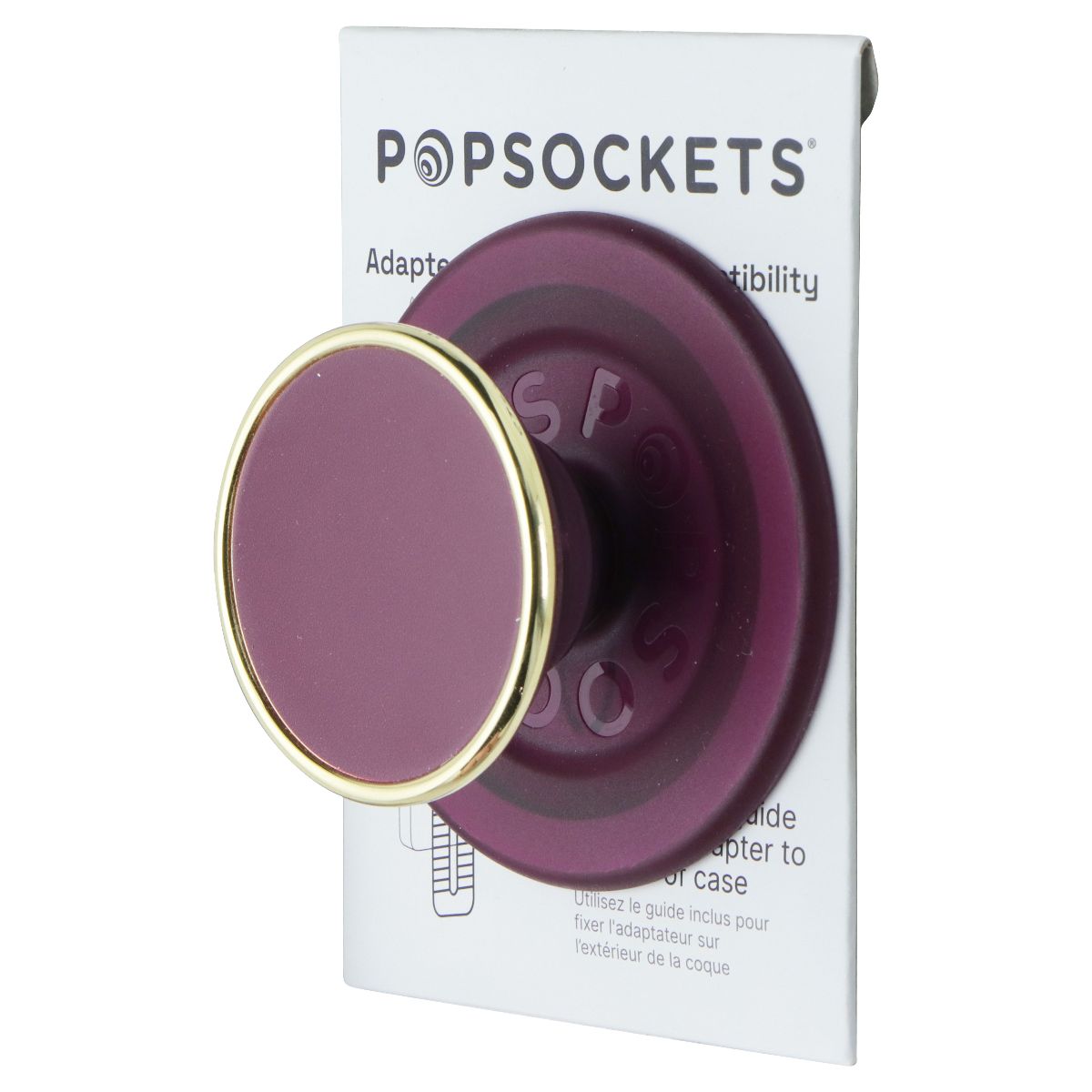 PopSockets Magnetic Phone Grip & Stand for MagSafe - Red Wine Enamel Cell Phone - Mounts & Holders PopSockets - Simple Cell Bulk Wholesale Pricing - USA Seller