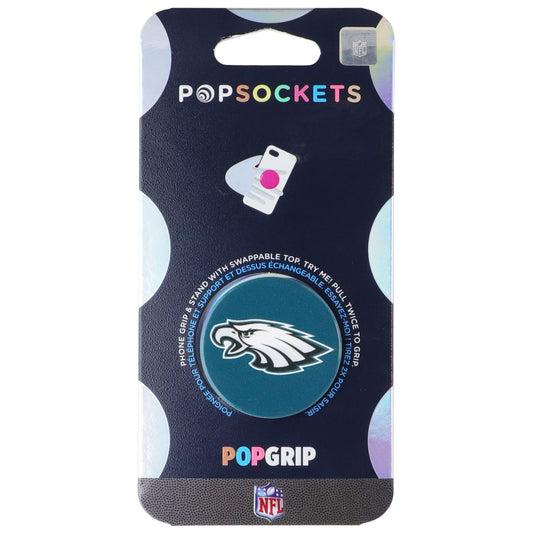 PopSockets PopGrip Expanding Stand/Grip w/ Swappable Top - NFL Eagles Logo Cell Phone - Mounts & Holders PopSockets - Simple Cell Bulk Wholesale Pricing - USA Seller
