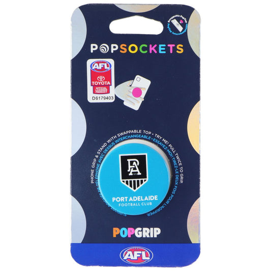 PopSockets PopGrip Expanding Stand Grip w/ Swappable Top - AFL Port Adelaide FC Cell Phone - Mounts & Holders PopSockets - Simple Cell Bulk Wholesale Pricing - USA Seller