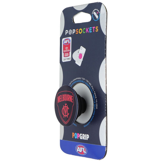 PopSockets PopGrip Expanding Stand Grip w/ Swappable Top - AFL Melbourne FC Cell Phone - Mounts & Holders PopSockets - Simple Cell Bulk Wholesale Pricing - USA Seller