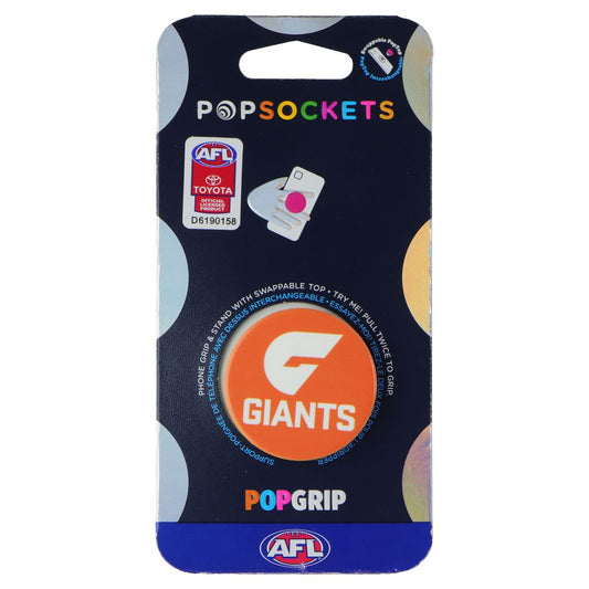 PopSockets PopGrip Expanding Stand Grip w/Swappable Top - AFL GWS Giants Cell Phone - Mounts & Holders PopSockets - Simple Cell Bulk Wholesale Pricing - USA Seller