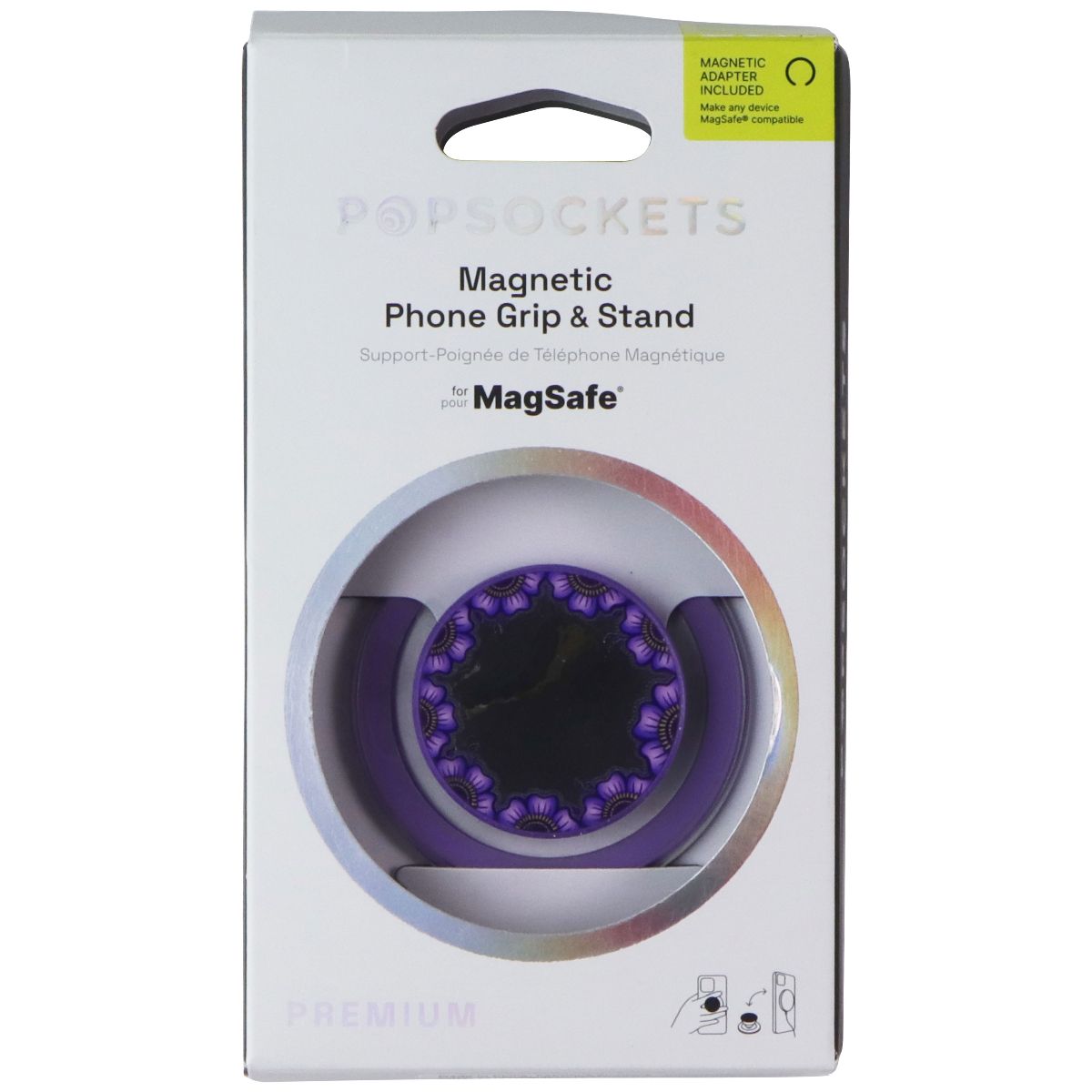 PopSockets Magnetic Phone Grip & Stand for MagSafe - Bonita Border Cell Phone - Mounts & Holders PopSockets - Simple Cell Bulk Wholesale Pricing - USA Seller