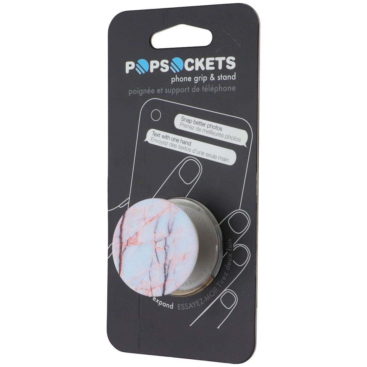PopSockets: Collapsible Grip & Stand for Phones and Tablets - Blush Marble