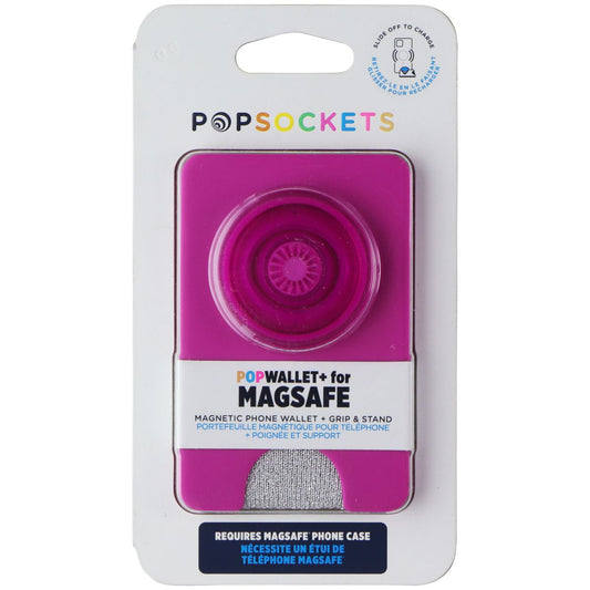 PopSockets PopWallet+ for MagSafe - Universal Wallet, Grip & Stand - Magenta Cell Phone - Mounts & Holders PopSockets    - Simple Cell Bulk Wholesale Pricing - USA Seller