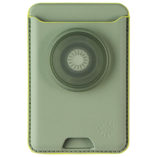 PopSockets Leather PopWallet+ Phone Wallet with Grip for MagSafe - Eucalyptus