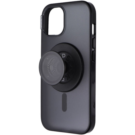 PopSockets PopCase for MagSafe for Apple iPhone 15 - Black Translucent Cell Phone - Cases, Covers & Skins PopSockets    - Simple Cell Bulk Wholesale Pricing - USA Seller