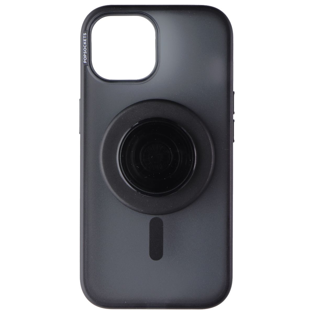 PopSockets PopCase for MagSafe for Apple iPhone 15 - Black Translucent Cell Phone - Cases, Covers & Skins PopSockets - Simple Cell Bulk Wholesale Pricing - USA Seller