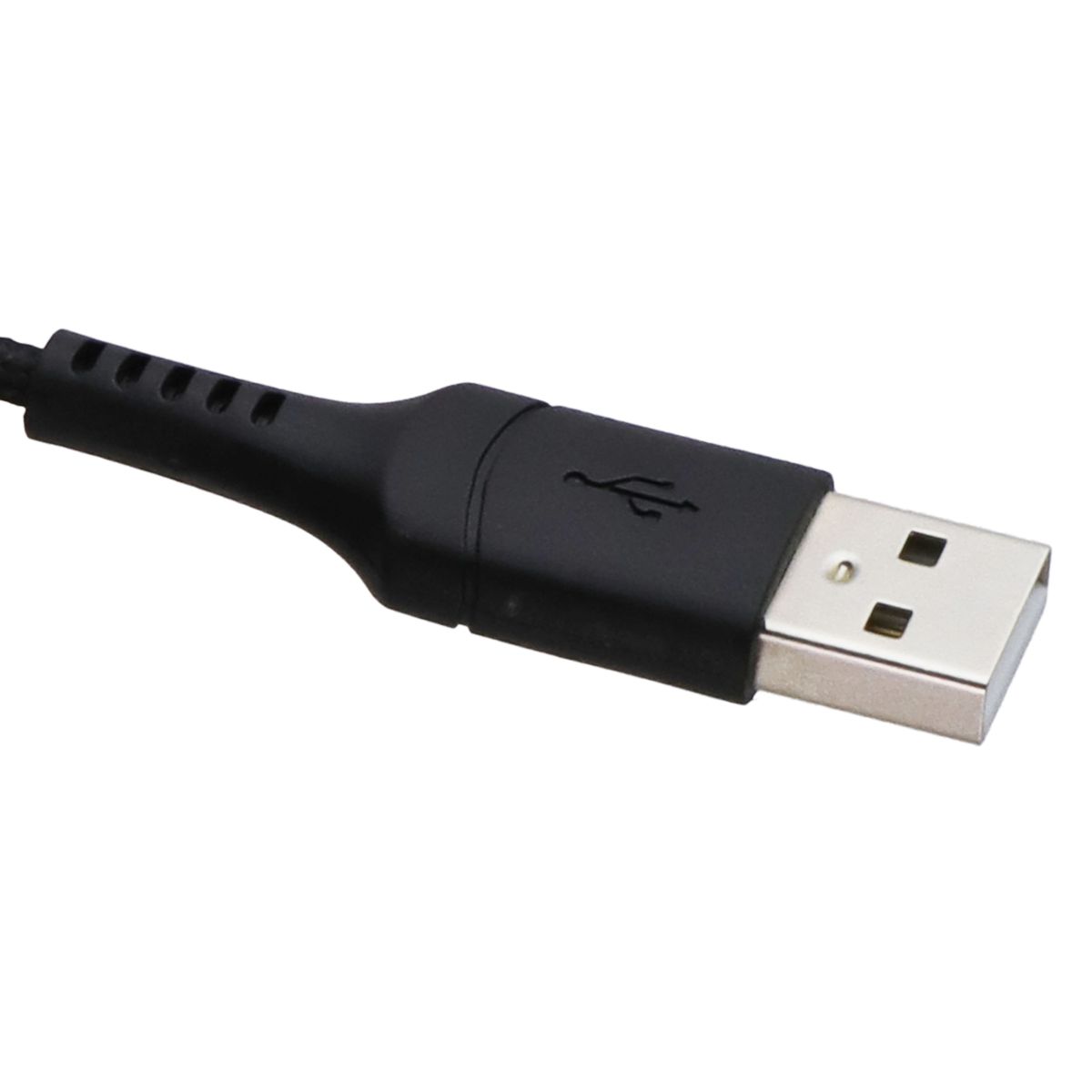 Powerology (1.2M) Braided USB-A to USB-C Cable - Black