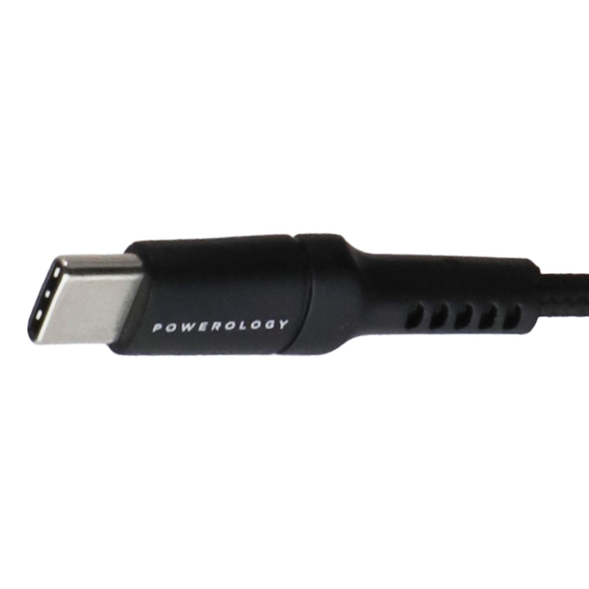 Powerology (1.2M) Braided USB-A to USB-C Cable - Black