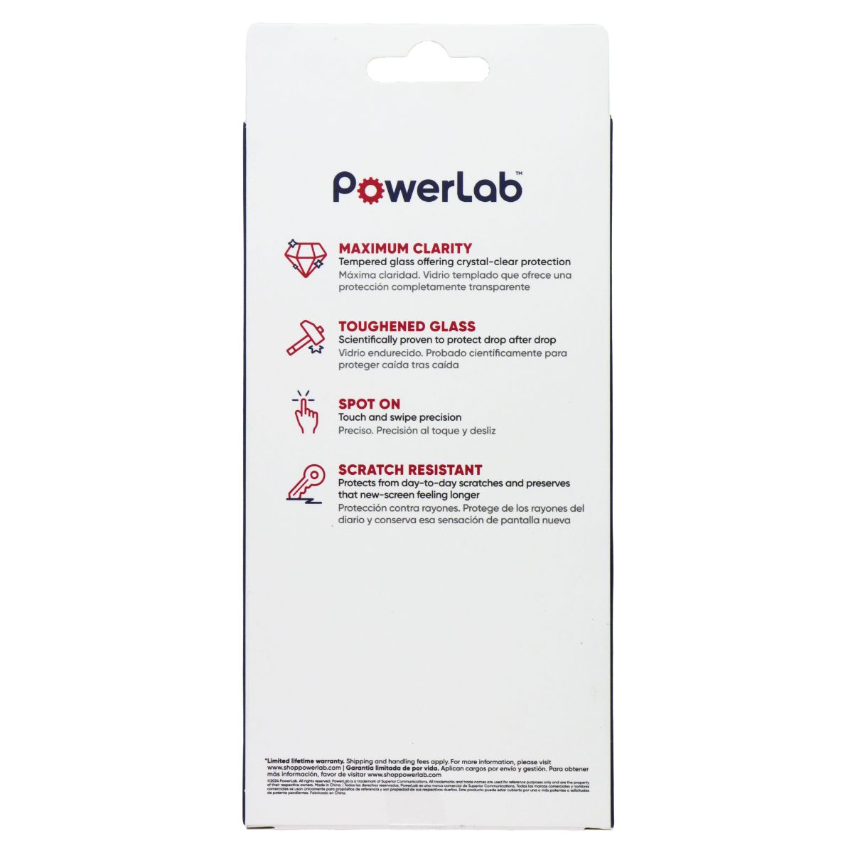 PowerLab High-Definition Glass Screen Protector for Moto G Power 5G (2024) Cell Phone - Screen Protectors PowerLab - Simple Cell Bulk Wholesale Pricing - USA Seller