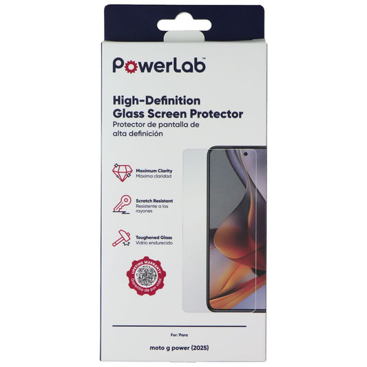 PowerLab High Definition Glass Screen Protector for Motorola Moto G Power (2025) Cell Phone - Screen Protectors PowerLab - Simple Cell Bulk Wholesale Pricing - USA Seller