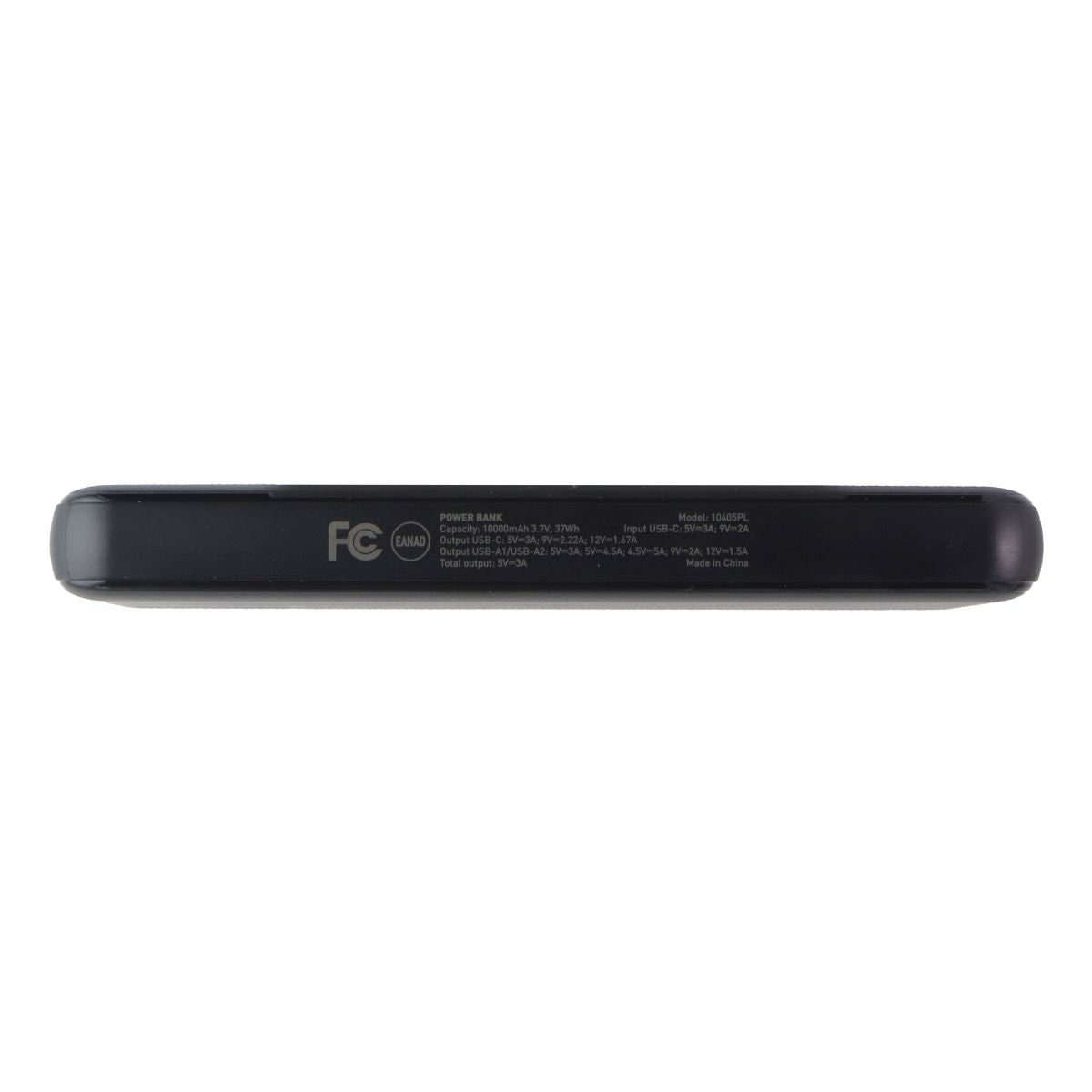 PowerLab 10,000mAh Dual Port Power Bank (USB-C/USB-A) with USB-C Cable - Black Cell Phone - Chargers & Cradles PowerLab - Simple Cell Bulk Wholesale Pricing - USA Seller
