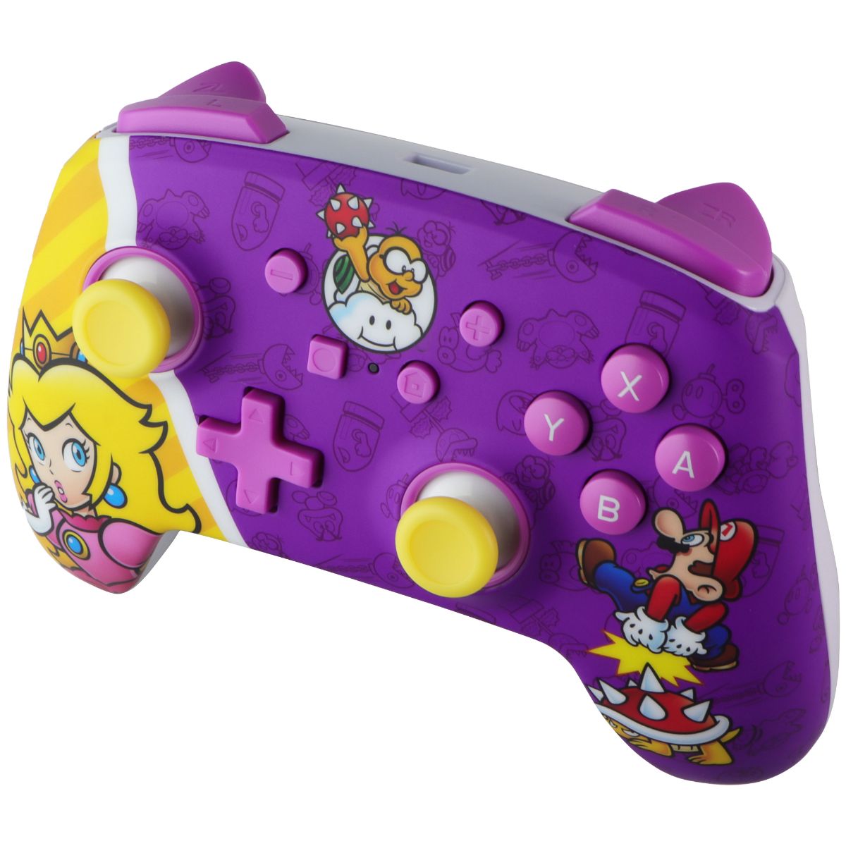 PowerA Enhanced Nintendo Switch Wired Controller - Princess Peach Battle Gaming/Console - Controllers & Attachments PowerA - Simple Cell Bulk Wholesale Pricing - USA Seller
