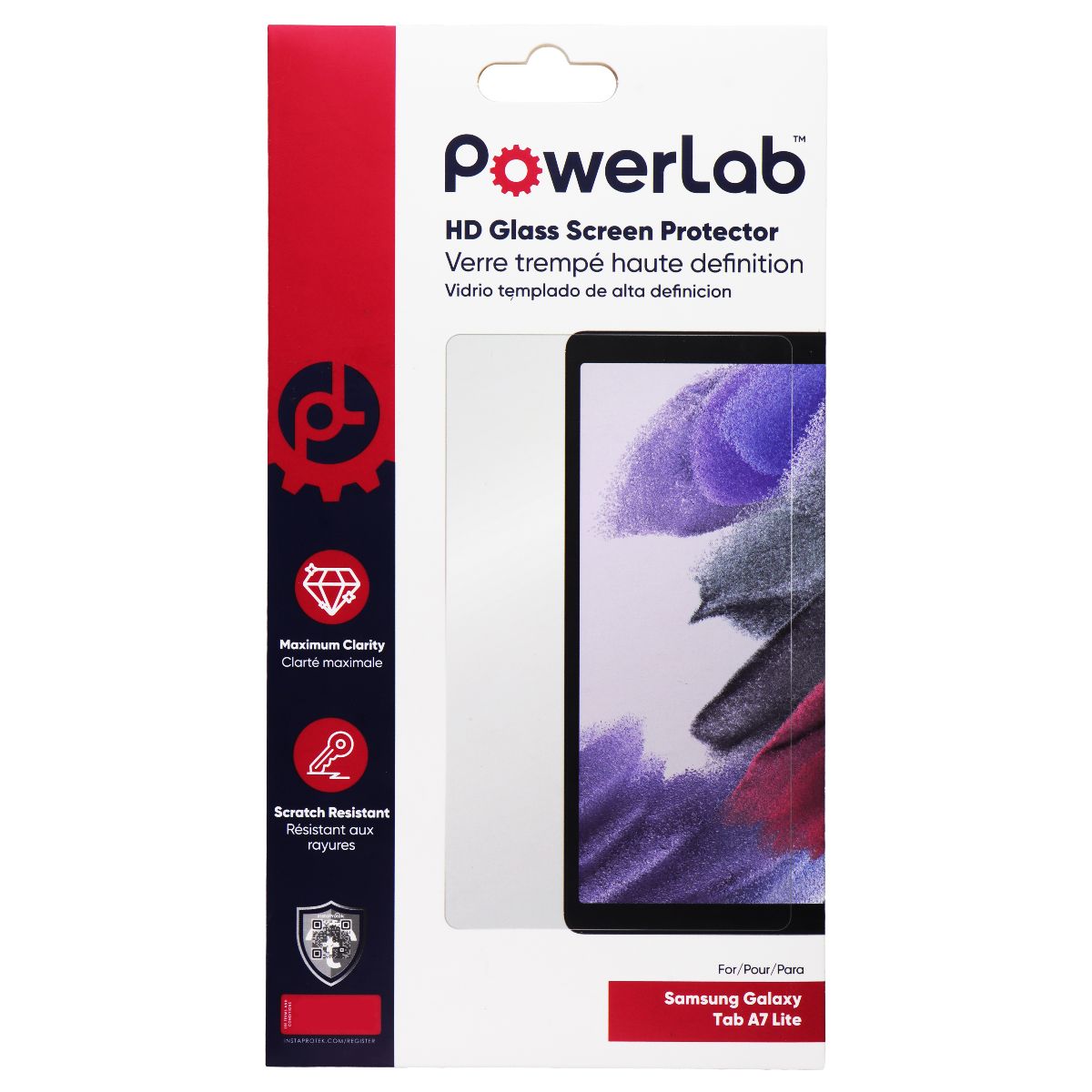 PowerLab HD Glass Screen Protector for Samsung Galaxy Tab A7 Lite iPad/Tablet Accessories - Screen Protectors PowerLab - Simple Cell Bulk Wholesale Pricing - USA Seller