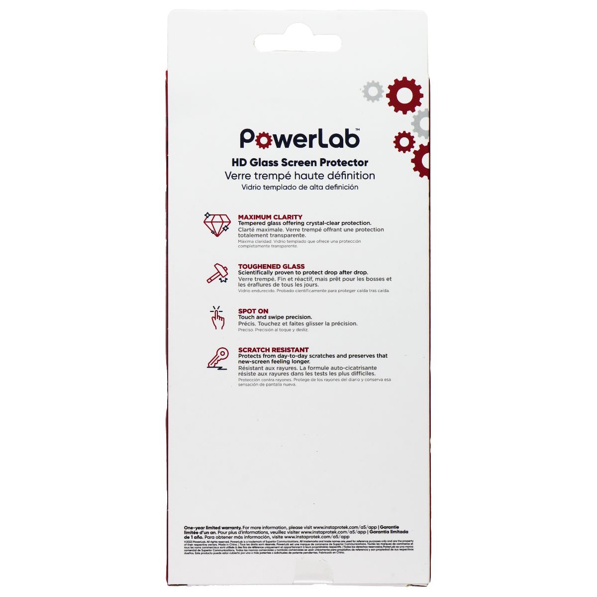 PowerLab HD Glass Screen Protector for Samsung Galaxy A14 5G Cell Phone - Screen Protectors PowerLab    - Simple Cell Bulk Wholesale Pricing - USA Seller