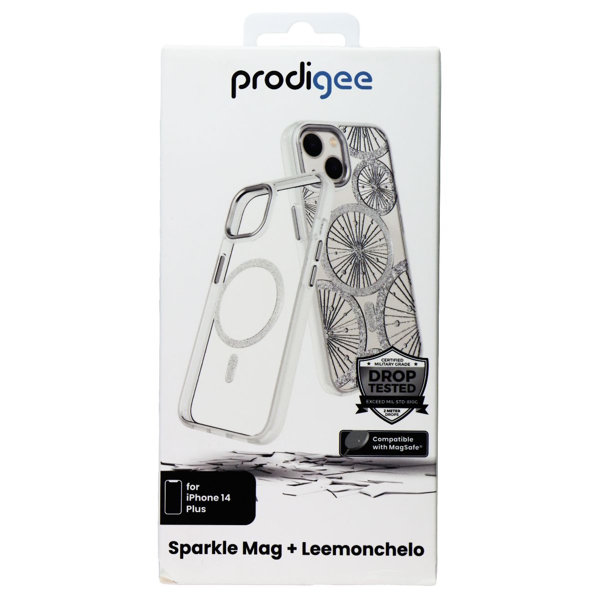 Prodigee Swappable Case for MagSafe for iPhone 14 Plus - Sparkle Mag/Leemonchelo Cell Phone - Cases, Covers & Skins Prodigee - Simple Cell Bulk Wholesale Pricing - USA Seller
