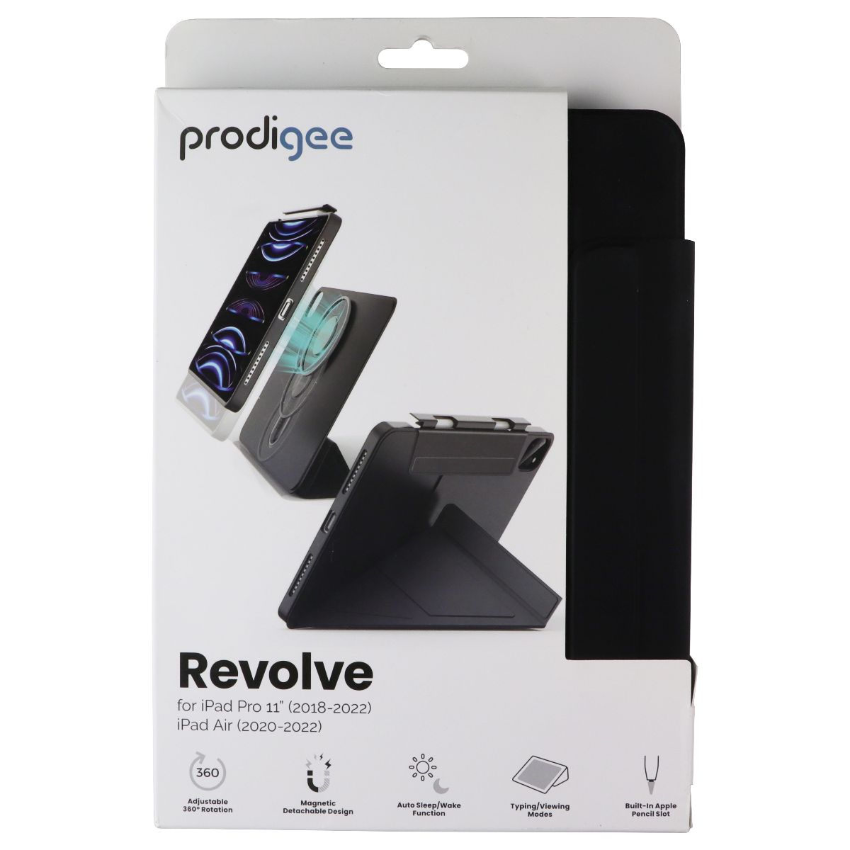 Prodigee Revolve Case/Stand for iPad Air & iPad Pro 11 - Black iPDP11-RVLV-BLK