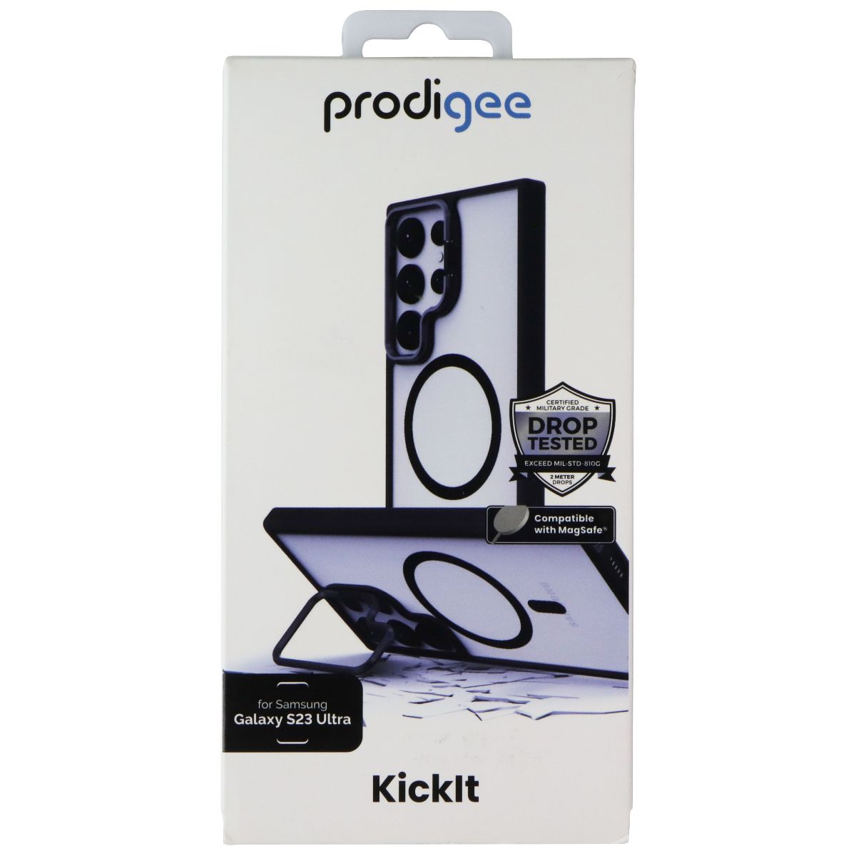 Prodigee KickIt Series Case for MagSafe for Samsung Galaxy S23 Ultra - Black Cell Phone - Cases, Covers & Skins Prodigee - Simple Cell Bulk Wholesale Pricing - USA Seller
