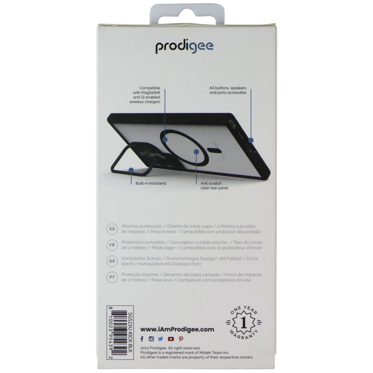 Prodigee KickIt Series Case for MagSafe for Samsung Galaxy S23 Ultra - Black Cell Phone - Cases, Covers & Skins Prodigee - Simple Cell Bulk Wholesale Pricing - USA Seller