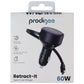 Prodigee Retract-IT Dual Type-C 60W Car Charger - Black Cell Phone - Chargers & Cradles Prodigee - Simple Cell Bulk Wholesale Pricing - USA Seller
