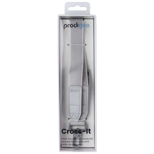 Prodigee Cross-It Crossbody Lanyard for Phones and Accessories - Silver