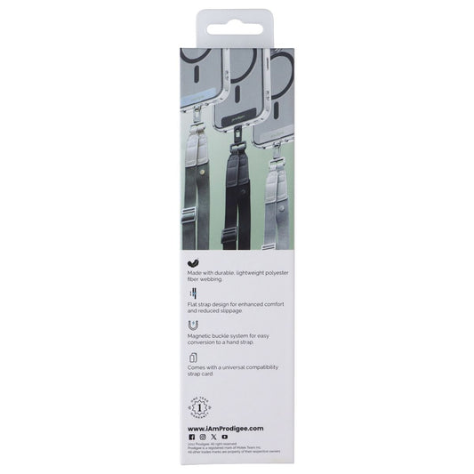 Prodigee Cross-It Crossbody Lanyard for Phones and Accessories - Silver