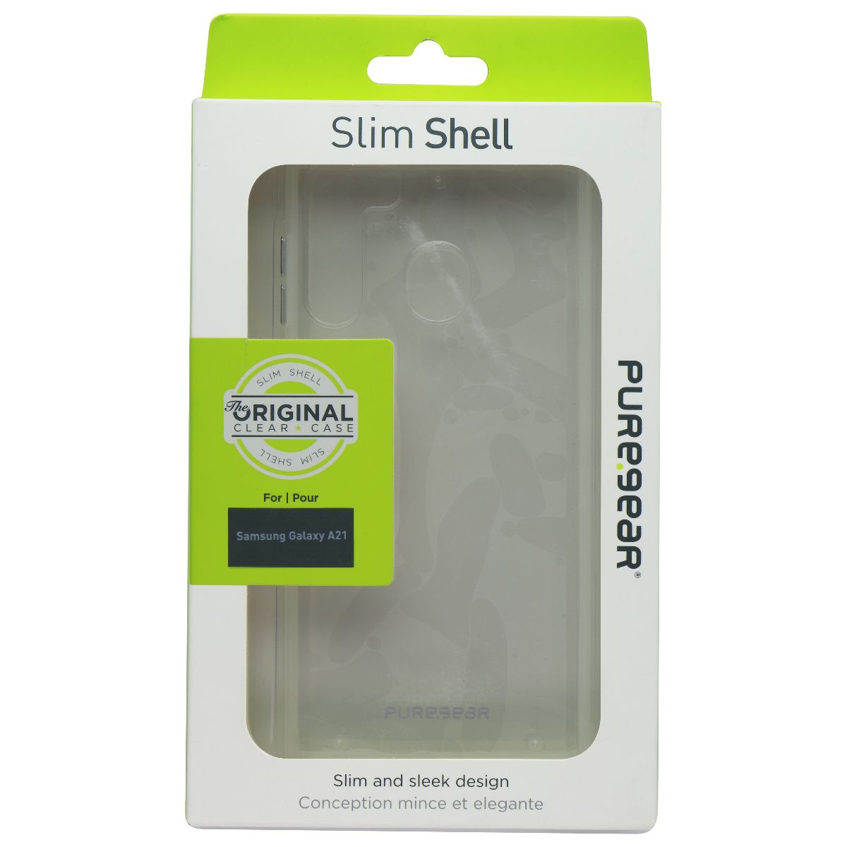 PureGear Slim Shell Series Case for Samsung Galaxy A21 - Clear Cell Phone - Cases, Covers & Skins PureGear - Simple Cell Bulk Wholesale Pricing - USA Seller
