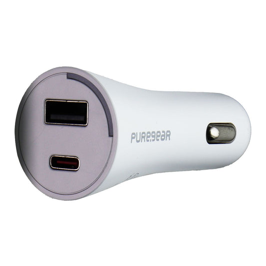 Pure Gear Light Speed 42W Dual Port USB-C + USB-A Car Charger - White Parts & Accessories - Chargers & Cradles PURE GEAR    - Simple Cell Bulk Wholesale Pricing - USA Seller