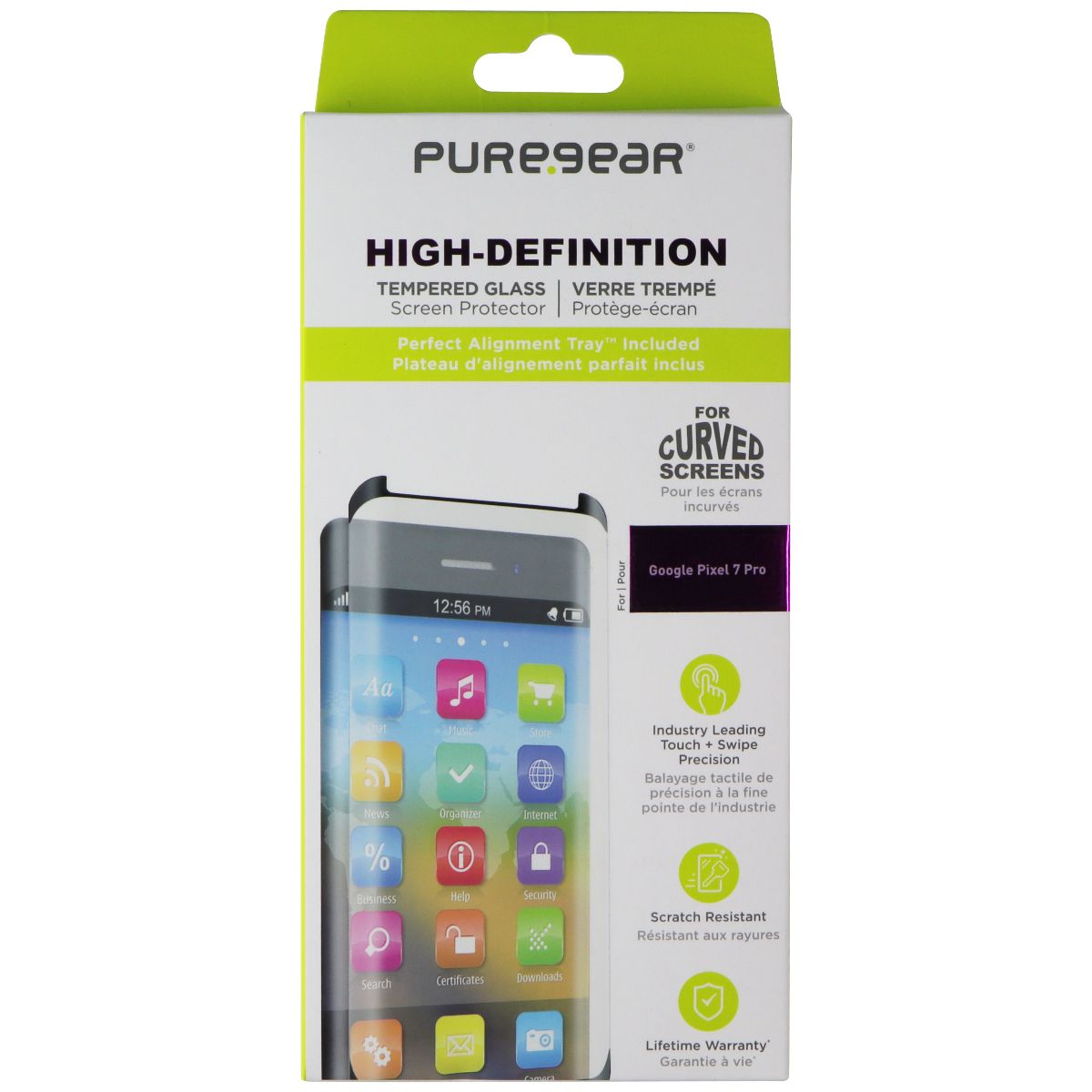 PureGear High-Definition Tempered Glass Screen Protector for Google Pixel 7 Pro Cell Phone - Screen Protectors PureGear - Simple Cell Bulk Wholesale Pricing - USA Seller