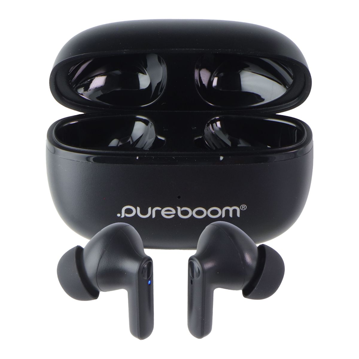 PureGear PureBoom Wireless Earbuds with Built-in Mic - Black Portable Audio - Headphones PureGear - Simple Cell Bulk Wholesale Pricing - USA Seller