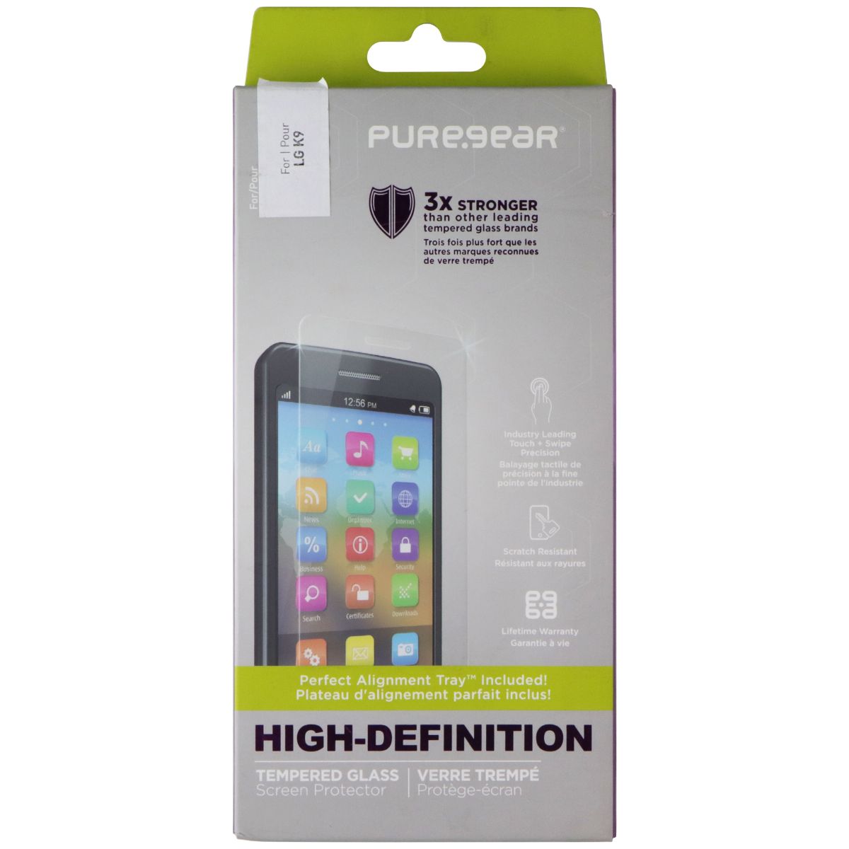 PureGear High Definition Tempered Glass Screen Protector for LG K9 - Clear Cell Phone - Screen Protectors PureGear - Simple Cell Bulk Wholesale Pricing - USA Seller