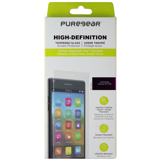 PureGear High-Definition Tempered Glass for Samsung Galaxy A13 5G Cell Phone - Screen Protectors PureGear    - Simple Cell Bulk Wholesale Pricing - USA Seller