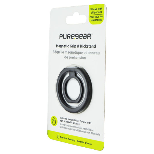 PureGear Magnetic Grip and Kickstand for Mobile Devices - Black Cell Phone - Mounts & Holders PureGear - Simple Cell Bulk Wholesale Pricing - USA Seller