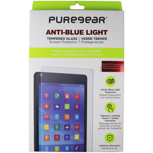 PureGear Anti-Blue Light Glass for iPad(9thGen)/iPad Pro(2017)/iPad Air(3rdGen) Cell Phone - Screen Protectors PureGear - Simple Cell Bulk Wholesale Pricing - USA Seller