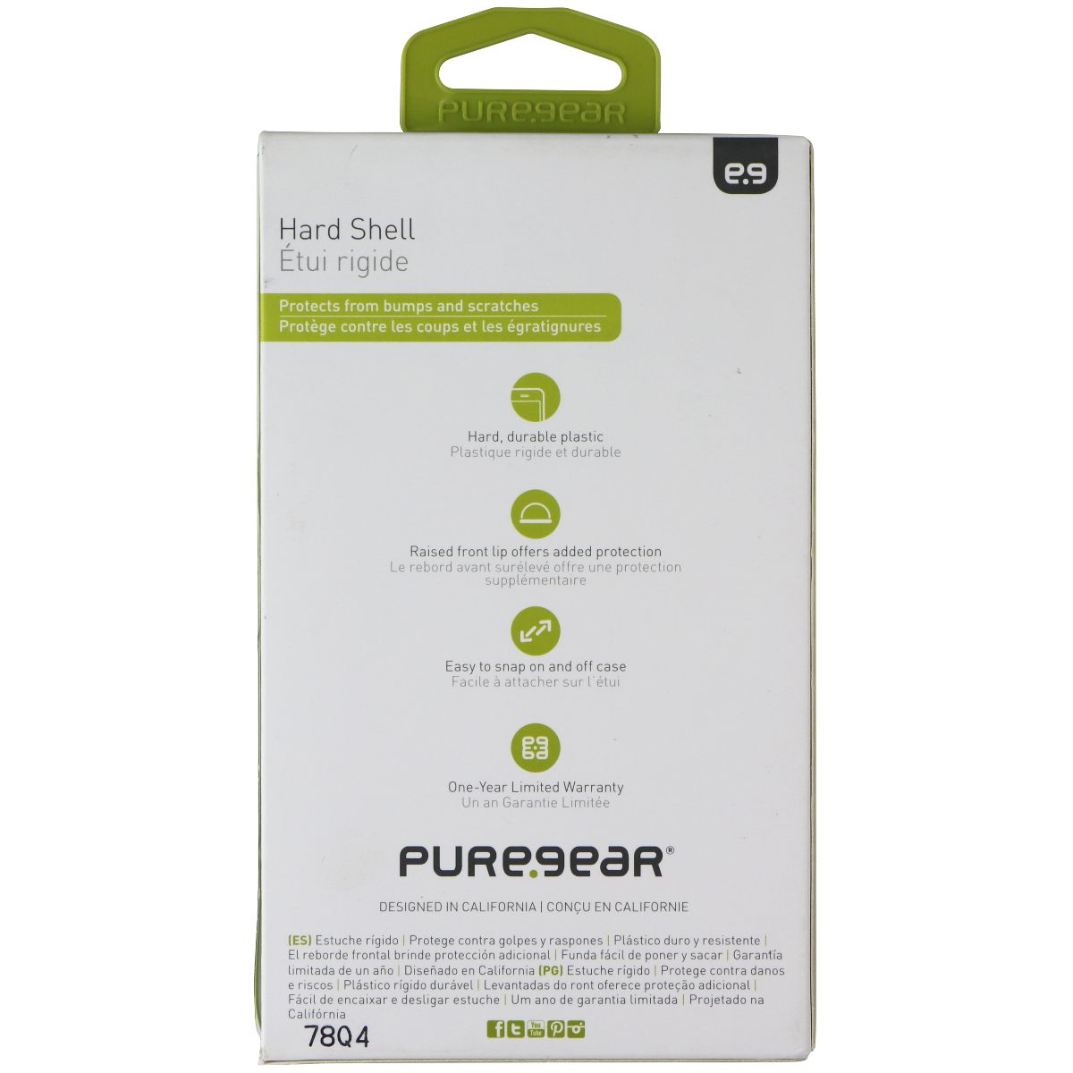 PureGear Durable Hard Shell Case for LG Q6 - Clear Cell Phone - Cases, Covers & Skins PureGear - Simple Cell Bulk Wholesale Pricing - USA Seller